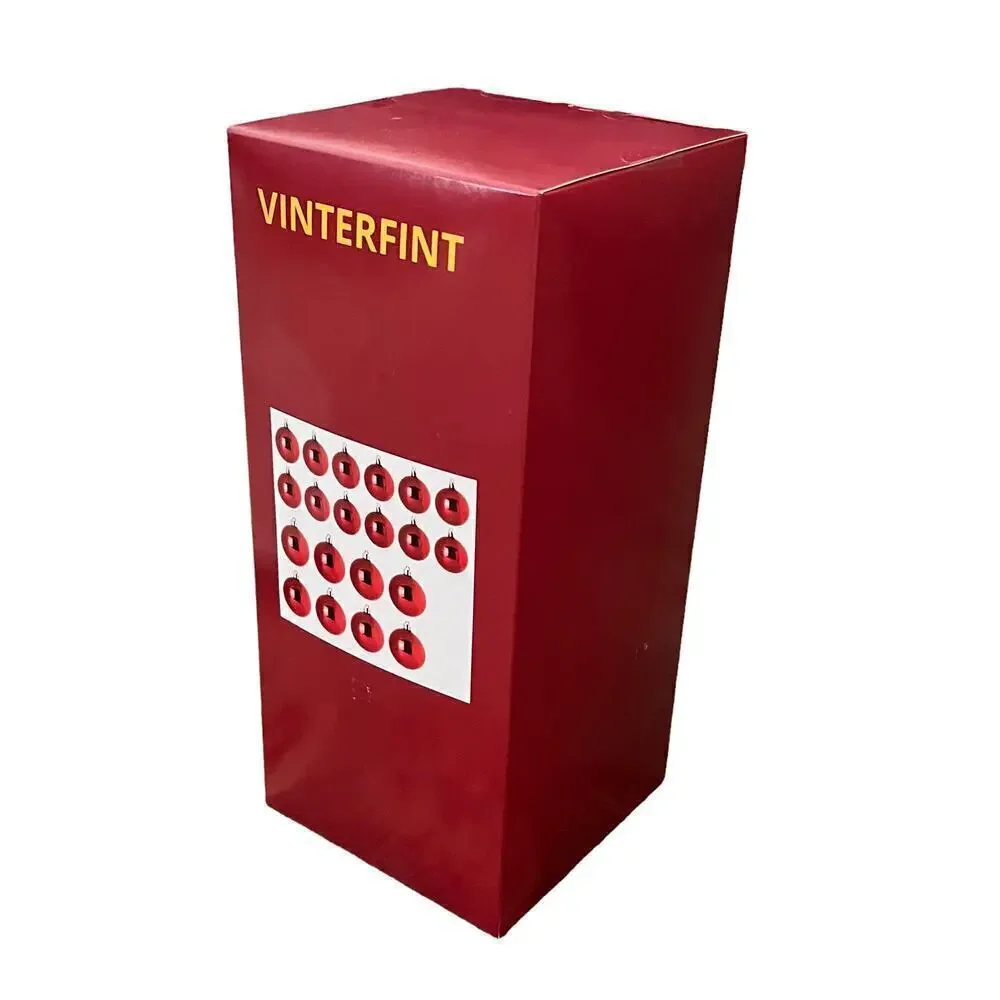 IKEA VINTERFINT 2023 Red Bauble Ornaments Set of (20)